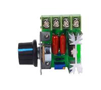 Regulador de velocidad del motor CA, 2000 W, 50-220 V, 25 A, regulador de velocidad del motor ajustable, regulador de voltaje