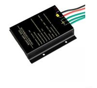 Regulador de viento silencioso para zonas residenciales 12 V 24 V 48 V | Aluminio fundido a presión, carcasa duradera, disipación de calor, aspecto negro, diseño compacto de 93 x 84 mm