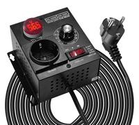 Regulador de voltaje AC, 220 V, 4000 W, con ajuste continuo, dimensiones: 114 x 100 x 80 mm