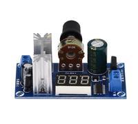 Regulador de Voltaje Ajustable LM317, Placa de Fuente de Alimentación DC-DC Pantalla de Voltaje Digital con Disipador de Calor