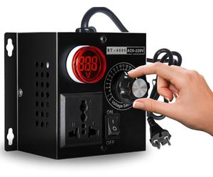 Regulador de voltaje DEWIN, controlador de velocidad para motor AC de 230V, 220V, 4000W, regulador de voltaje SCR, controlador de velocidad para motor y ventilador, regulador de intensidad, herramient