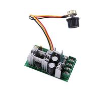 Regulador De Voltaje PWM 10-60V DC 1200W Controlador De Velocidad Para Motor 20A Con Potenciómetro Ajustable Y Disipador De Calor Para Aplicaciones Industriales
