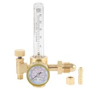 Regulador del medidor de flujo de aire de argón Soldadura TIG 4000PSI Soldador MIG Regulador de gas Probador reductor de presión Rosca macho 5/8 con conector de tanque CGA-580