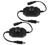 Regulador LED 12V 24V Pack de 2, Controlador PWM Rotativo Sin Parpadeos para Tiras LED COB SMD 5050 3528 2835 5630