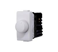 Regulador regulador de perilla compatible Bticino Matix para cargas resistivas 100W-1000W ON/OFF color blanco