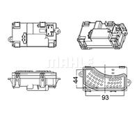 Regulador, ventilador habitáculo MAHLE ABR 5 000S