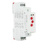 Regun Relé de tiempo multifunción, GRT8-M1 relé de retraso AC/DC 12V 240V, módulo de relé de montaje de guía din, con 10 funciones para equipos industriales, control de iluminación
