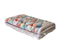 Reheyre Funda de sofá con diseño antideslizante de retazos bohemios, antideslizante, acolchada, estampado floral, de algodón suave, protector de muebles para un acogedor multicolor, 3XL