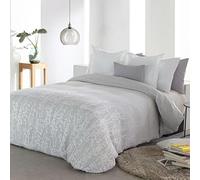 Reig Marti Funda Nórdica Neil, Diseño Floral Jacquard, 77% Poliéster 23% Algodón, Gris (150 cm)