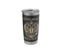 Reino de Prusia Escudo de armas prusiano El viejo Fritz Vaso térmico de acero inoxidable de doble pared