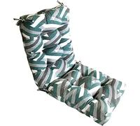 REINO MANSIDI - Cojín triangular para silla 110x50x10 cm de loneta reciclable con relleno de fibra de poliéster suave, 8 cuerdas de sujeción y fabricado en España