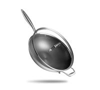 Reishunger Wok Premium de acero inoxidable - 32 cm de diámetro
