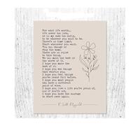 REIUAFWYGV Book Page Quote Wall-Art Literature Print Minimalist Boho Decor for Study Dorm Room Library(Unframed,12x18inch(30x45cm))