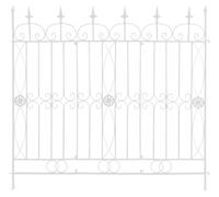 Reja de jardín mangold en metal blanco 1x124x116 cm