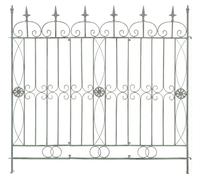 Reja de jardín mangold en metal verde antiguo 1x124x116 cm