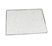 Rejilla de acero galvanizado resistente de repuesto para barbacoa de gas de carbón, red de cocción resistente a la corrosión, 45 x 30 cm, fiesta en el jardín (45 x 30 cm)