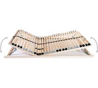 Rejilla de cama de latón con 28 lamas, 7 zonas, 80x200 cm