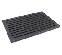 Rejilla de carbón de hierro fundido de 20 x 30 cm para chimeneas abiertas
