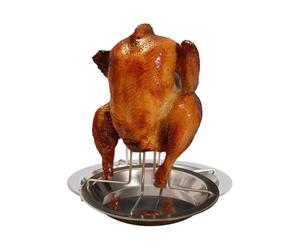 Rejilla De Cocción Vertical Para Pollo Soporte Desmontable De Acero | Parrilla para pato para parrilla de carbón de leña reuniones al aire libre camping picnic fiestas