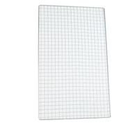 Rejilla de hierro galvanizado para pescado, carne, verduras, 40 x 25 cm a | Construcción de hierro galvanizado que resiste repetidas parrillas sobre carbón o gas sin deformarse ni oxidarse.
