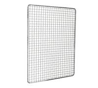 Rejilla de hierro galvanizado para pescado, carne, verduras, 40 x 25 cm a | Construcción de hierro galvanizado que resiste repetidas parrillas sobre carbón o gas sin deformarse ni oxidarse.