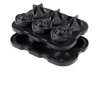 Rejilla de la bandeja 6 del cubito de hielo del silicón del diamante de 3D Rose reutilizable for el uso diario del partido,For Home Kitchen Use(U4-MGZS)