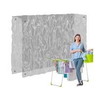 Rejilla de lavandería para exteriores, cubierta protectora de lluvia para tendedero, protector de lluvia - Protector de PVC transparente para pantalones de patio, lencería, camisas, abrigo, manta de