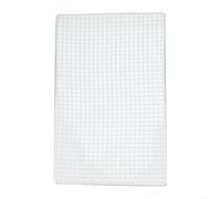 Rejilla de parrilla de hierro galvanizado para parrilla, pescado, carne, verduras, diseño cuadrado, calor uniforme, blanco plateado, varios tamaños para interiores y exteriores, patio, portón trasero