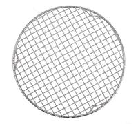 Rejilla de refrigeración redonda de acero inoxidable con 3 patas para pasteles, pasteles, galletas, pizza, barbacoa, parrilla, secado al vapor, drenaje, agua, herramientas de cocina, plata (26 cm)