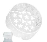 Rejilla De Silicona Para Arreglos Florales, Soporte De Tallo Floral En Espiral Flexible De 3 Pulgadas, Inserto De Rejilla De Jarrón Transparente, Herramienta De Arreglo De Flores Reutilizable T