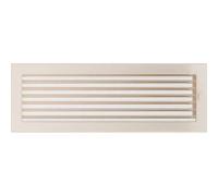 Rejilla de ventilación KRATKI Rejilla de Chimenea 17cm x 49cm Crema con persianas