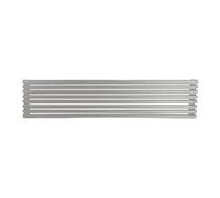 Rejilla de ventilación para frigorifico - horno color Efecto Inox 8 elementos 60 X 12 cm. rejilla recortable marca Micel cocina