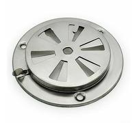 Rejilla de ventilación redonda de acero inoxidable, piezas de repuesto para barbacoa, parrilla, ahumador, extractor de aire para estufa, amortiguador de ventilación para secadora, termostato, horno, 1