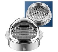 Rejilla de Ventilación,Sombreros Para Chimeneas,Cubierta de Ventilación 50mm 60mm 70mm 80mm 90mm 100mm Para Tubo de Ventilación Prueba de Ratas,Antipajaros Cubierta Lluvia(60mm/2.4in)