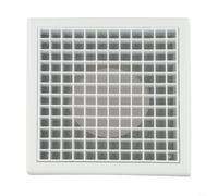 Rejilla de ventilación versátil de plástico resistente con mosquitera, ideal para extractores y secadoras de ropa, fácil montaje en pared, color blanco, 100 mm y 150 mm