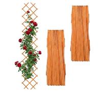 Relaxdays 3 enrejados extensibles naranja