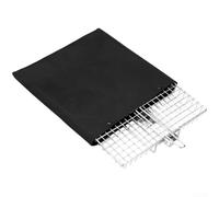 Rejilla grande para barbacoa de 46 x 32 cm para pollo (B) | Asas de madera de haya, resistentes al calor, agarre antideslizante, se adapta a cortes grandes, fácil almacenamiento en
