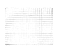 Rejilla Metálica para Barbacoa Rectangular de Hierro, Malla | Patatas y Verduras Pequeñas, Uso Interior y Picnic Bbq, Color Plata, Fácil Limpieza