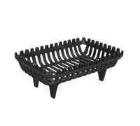 Rejilla para Chimenea Relaxdays, Fuego Bock, HBT: 18 x 46 x 31 cm, Macizo, Pesado, Hierro Fundido, Negro