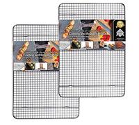 Rejilla Para Enfriar y Hornear de Acero Inoxidable, Parrilla Para Horno Para La Mayoría de Bandejas de Horno - Bandeja Para Galletas y Bizcochos, Utensilios de Repostería - 29,97 x 42,93 cm (2 PACK)