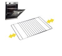 Rejilla para horno cromada extensible de 38,5 a 55 cm.