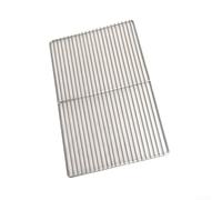 Rejilla Rectangular Barbacoa 24x40cm para acero Inoxidable Rejilla | para acero 304 para premium, fuego, no se deforma, ideal asar carnes y verduras, duradero(24×40)