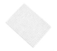 Rejilla rectangular de malla para barbacoa de acero inoxidable para camping, cocina al aire libre, plata, 40 x 20 cm (30 x 40 cm)