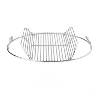Rejilla redonda con bisagras de 22.5 pulgadas compatible con hervidor Weber, cocina de barbacoa de acero para superficie Master-Touch para espíritu (17 pulgadas)