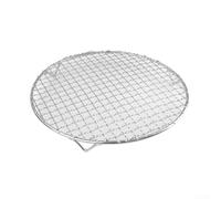 Rejilla redonda de acero inoxidable de 26 a 32,7 cm, rejilla de cocción antiadherente, distribución uniforme del calor para barbacoa, freidora de aire, aceite de drenaje, fácil de limpiar, uso en