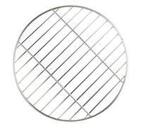 Rejilla redonda de acero inoxidable para barbacoa, parrilla de cocina resistente para picnic al aire libre y fiesta en el jardín, estante portátil de repuesto para pantalla de carbón, para (35 cm)
