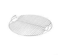 Rejilla redonda de carbón de 54,5 cm, de acero inoxidable, repuesto para hervidor Weber de 57 cm, parrillas de barbacoa resistentes para acampar (33 cm (con asa))