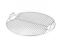 Rejilla redonda de carbón de 54,5 cm, de acero inoxidable, repuesto para hervidor Weber de 57 cm, parrillas de barbacoa resistentes para acampar (35 cm (con asa))