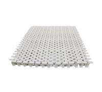 Rejillas para piscinas, rejilla de desbordamiento de piscina de ABS empalmable - 5 piezas de rejilla de drenaje exterior para patios, aceras, granjas y laterales de casas (20x100CM) - Solución de