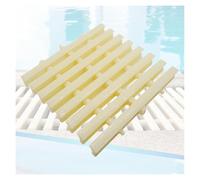 Rejillas para piscinas, rejilla para piscinas con textura de rombo - Paquete de 8 rejillas de drenaje y desbordamiento para pasillos (18x100cm) - Cubierta de rejilla de actividad duradera y antid
